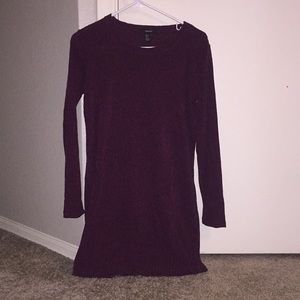 Burgundy dress